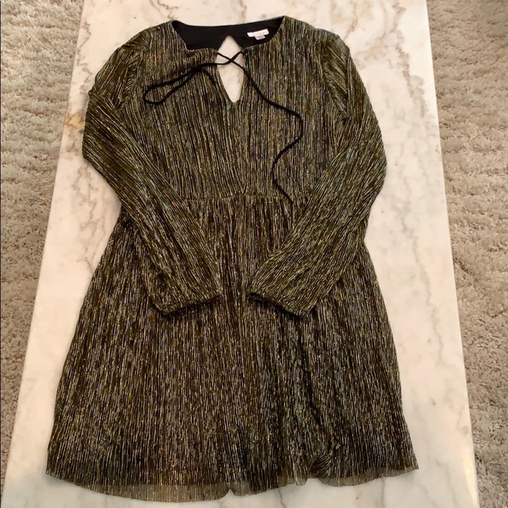 Gold and Black Dress